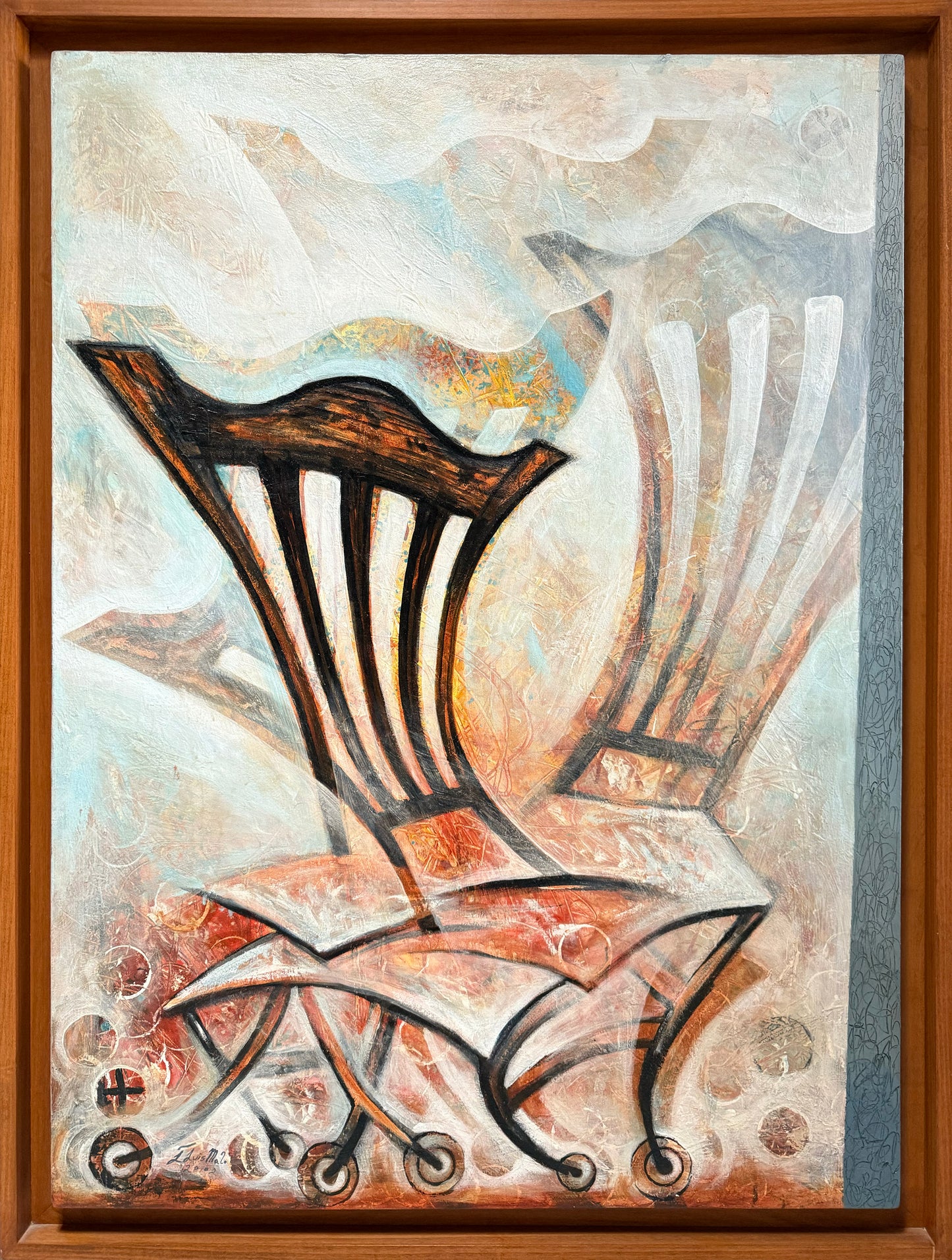 José Luis Malo - Sillas / Oleo sobre tela - 119 x 82 cm