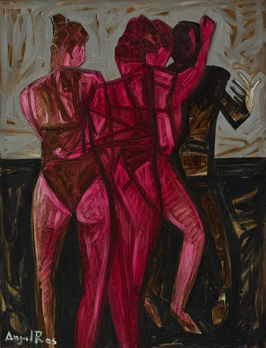 Angel Ros - Ball de parella / Oleo sobre tela - 80 x 60 cm