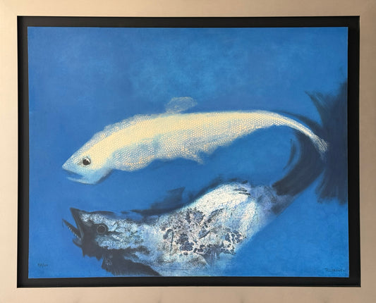 Rafael Coronel - Peces / Gráfica mixta - 72 x 100 cm