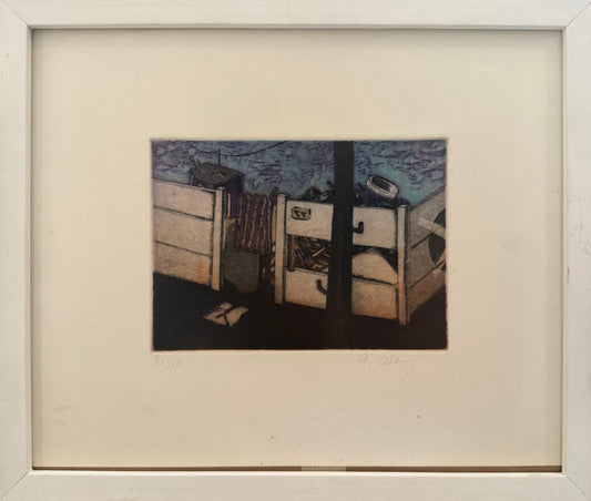 Adrian Alanis - S-T / Grabado - 12 x 16 . 5 cm
