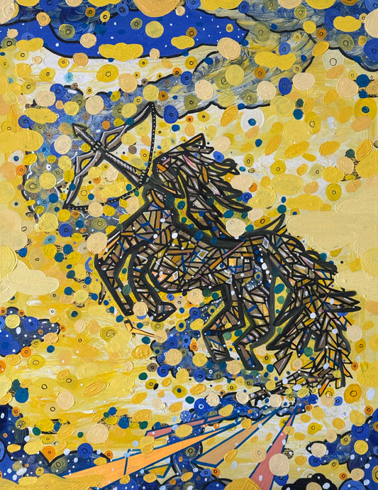 Sadek Reynolds - Centauro / Óleo sobre tela - 90 x 70 cm