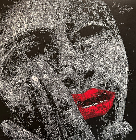 Vladimir Cora - ST / Colagrafía, serigrafía - 79 x 79 cm