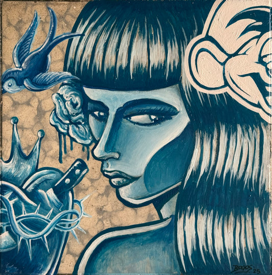 LOTE 118 / Bogo  - Mosaico Vintage histórico 2 / Mixta sobre mosaico vintage histórico - 26 x 26 cm