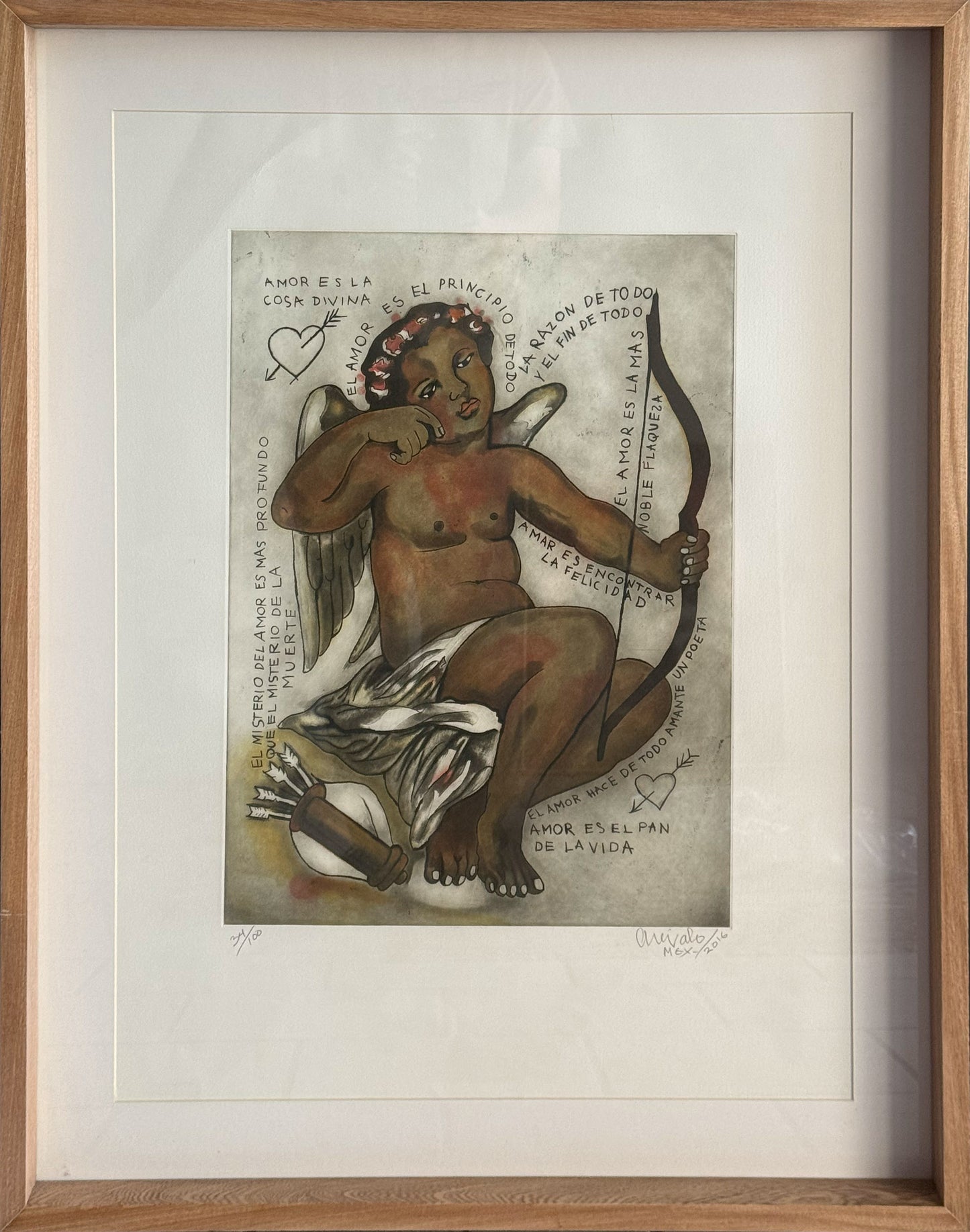 Javier Arévalo – Cupido / Grabado sobre papel – 40 x 54 cm – 34/100