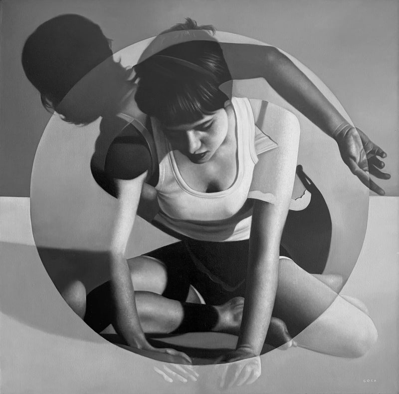 Paulina Goca – Surgir / Óleo sobre tela – 90 x 90 cm – 1/1