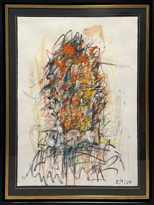 Sinhue Villegas – El hombre / Mixta sobre papel – 70 x 100 cm – 1/1