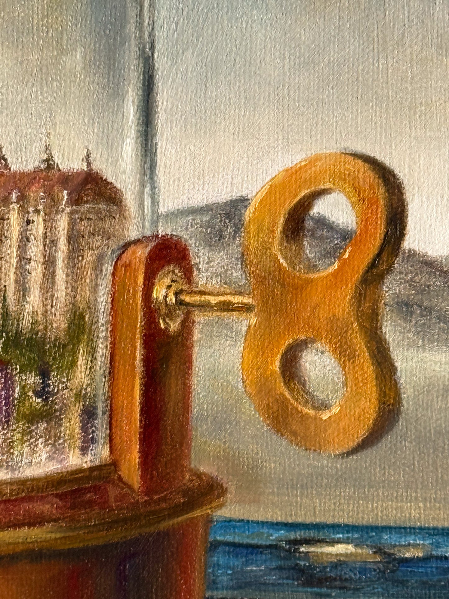 José Parra – Ciudad del domo / Óleo sobre tela – 28 x 35 cm – 1/1