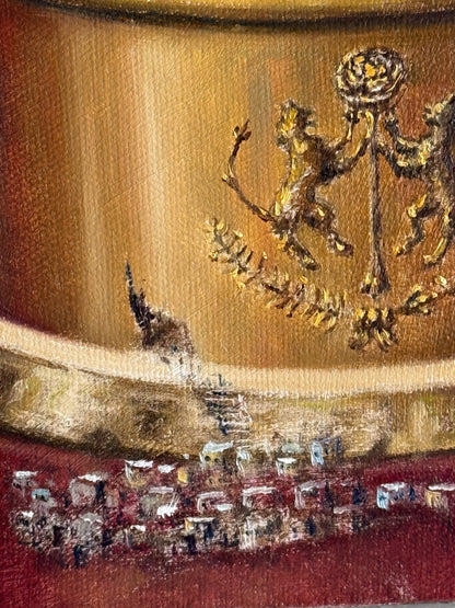 José Parra – Ciudad del domo / Óleo sobre tela – 28 x 35 cm – 1/1