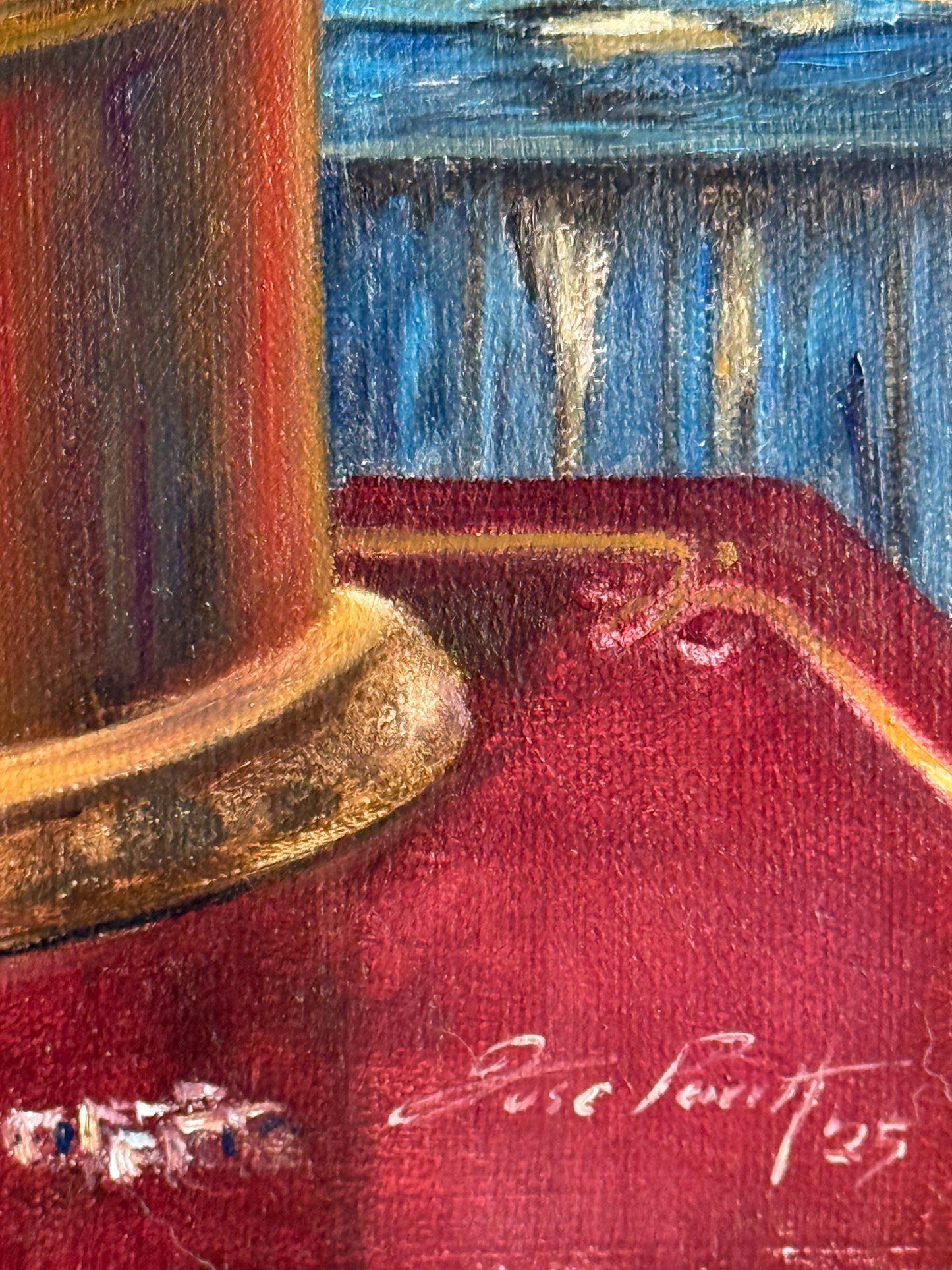 José Parra – Ciudad del domo / Óleo sobre tela – 28 x 35 cm – 1/1
