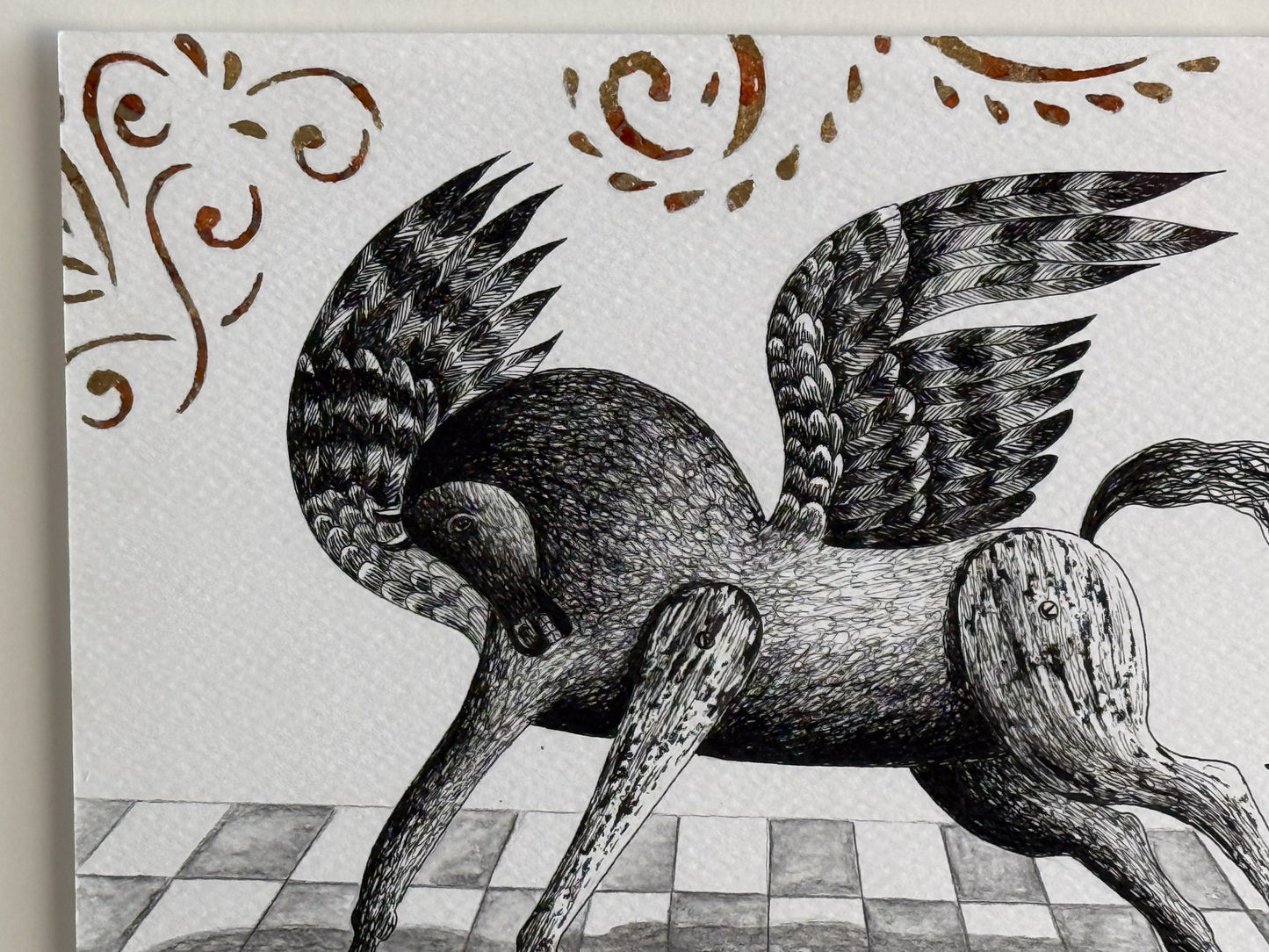 Ignacio Guerrero – Pegaso / Tinta sobre papel – 21 x 15 cm – 1/1