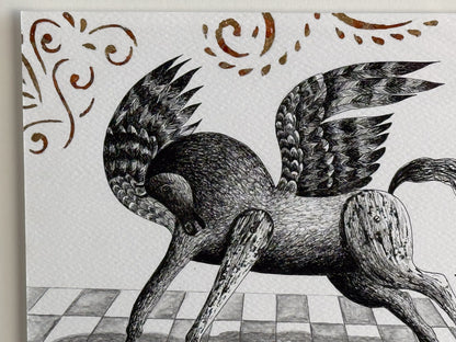 Ignacio Guerrero – Pegaso / Tinta sobre papel – 21 x 15 cm – 1/1