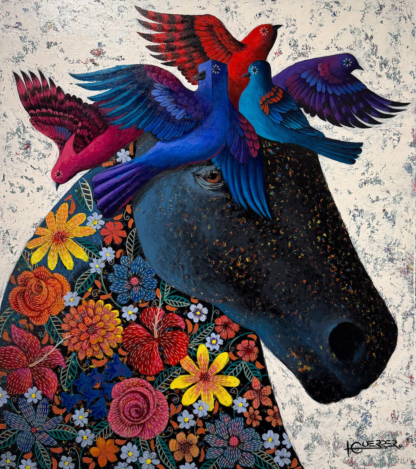 Ignacio Guerrero – Potranca guapa / Acrílico sobre tela – 80 x 90 cm – 1/1