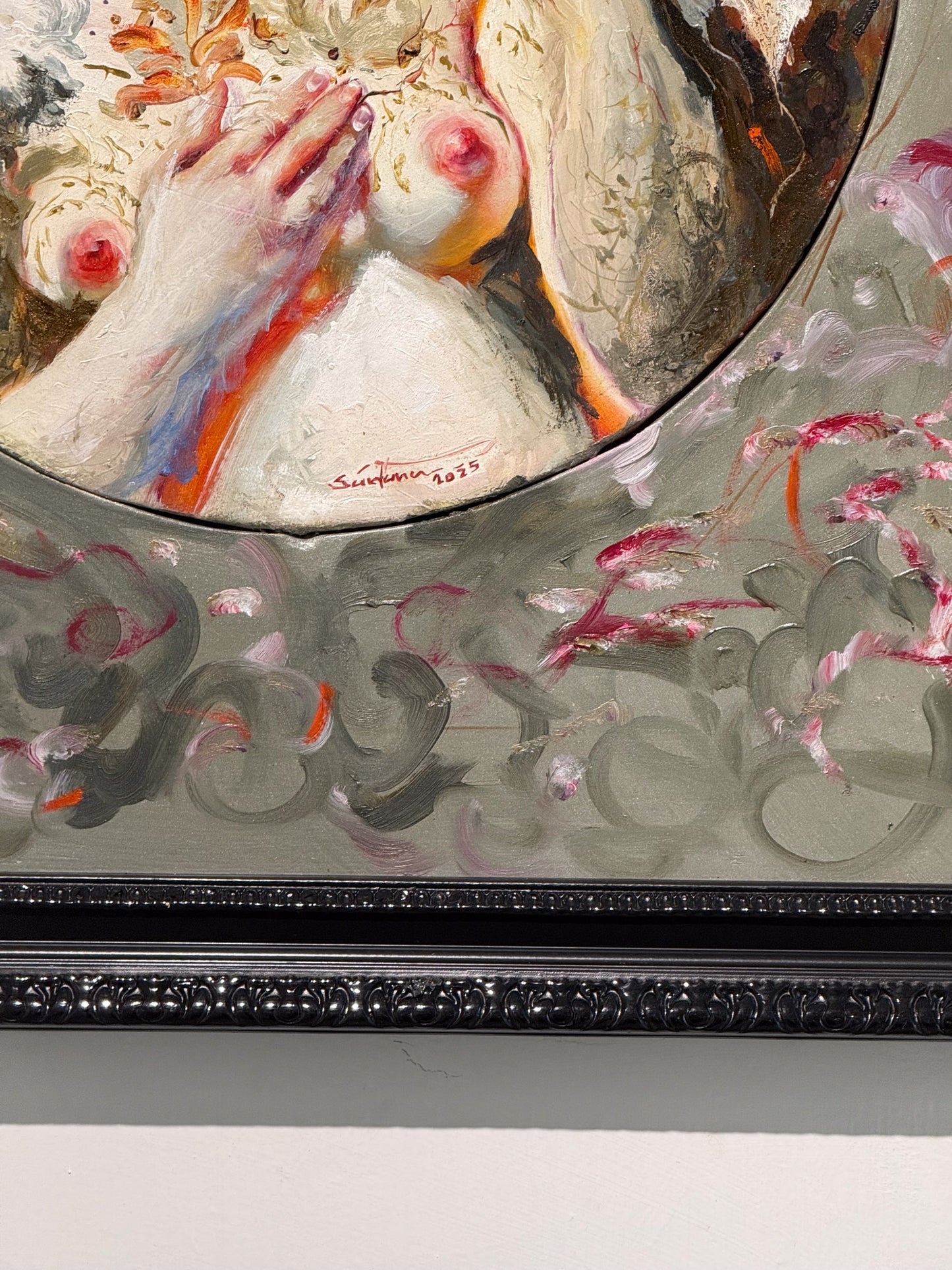 Salvador Santana – Pensamiento mágico / Óleo  sobre tela – 54 x 54 cm – 1/1