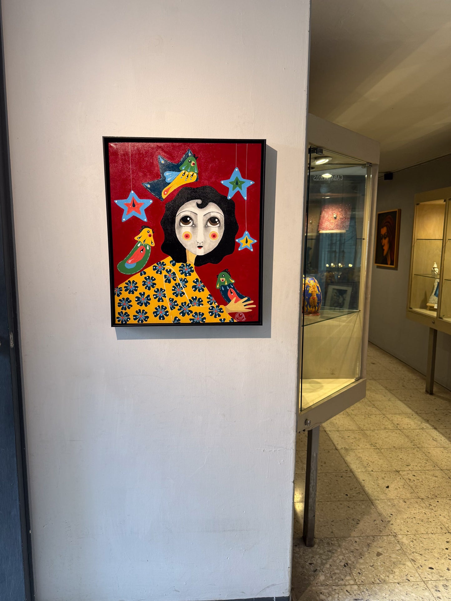 Lala Trewick – Reina de la estrellas / Mixta sobre lienzo – 50 x 60 cm – 1/1