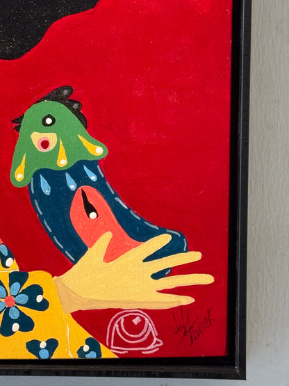 Lala Trewick – Reina de la estrellas / Mixta sobre lienzo – 50 x 60 cm – 1/1