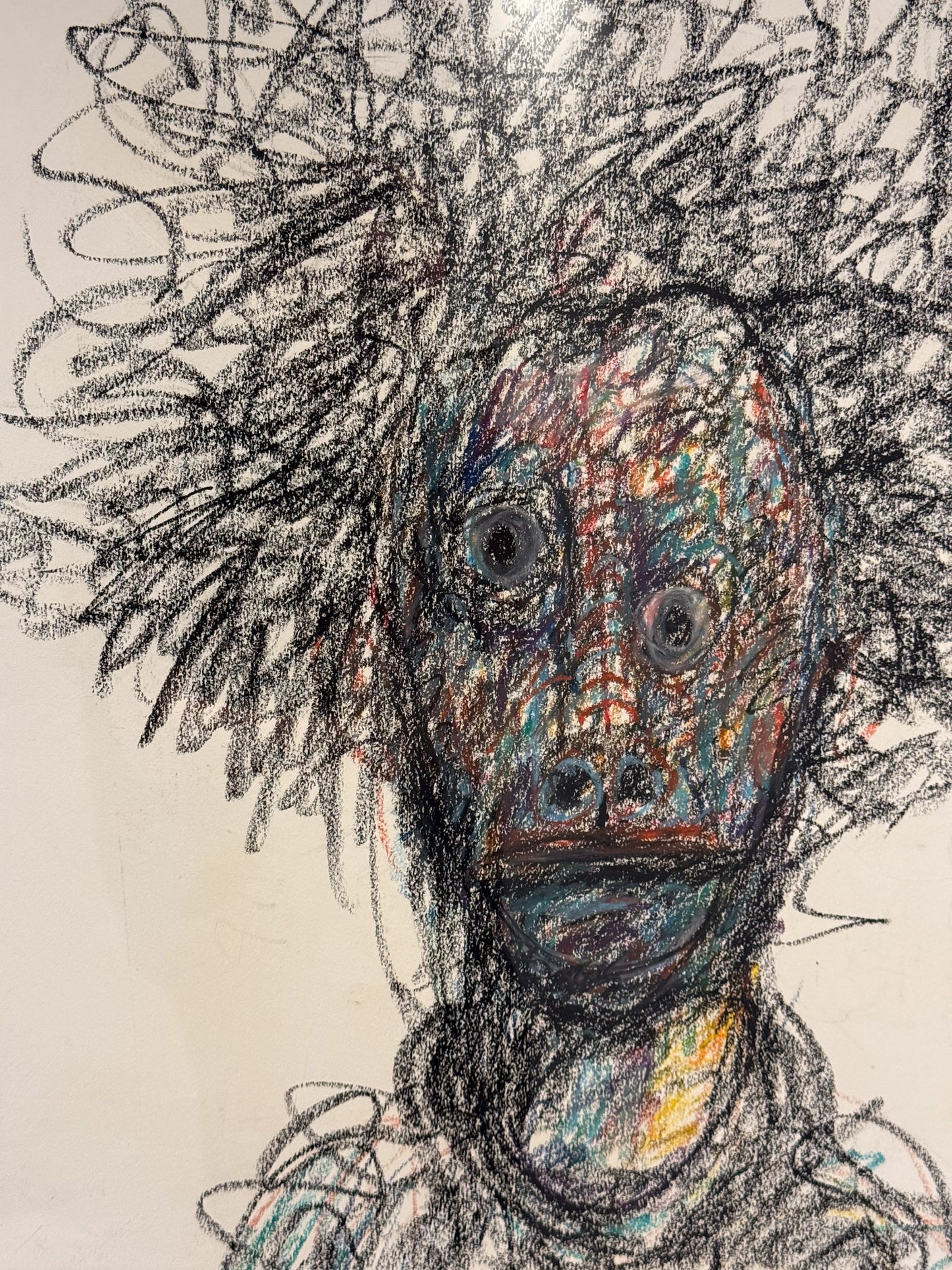 Sinuhe Villegas – Autorretrato / Mixta sobre papel – 70 x 100 cm – 1/1