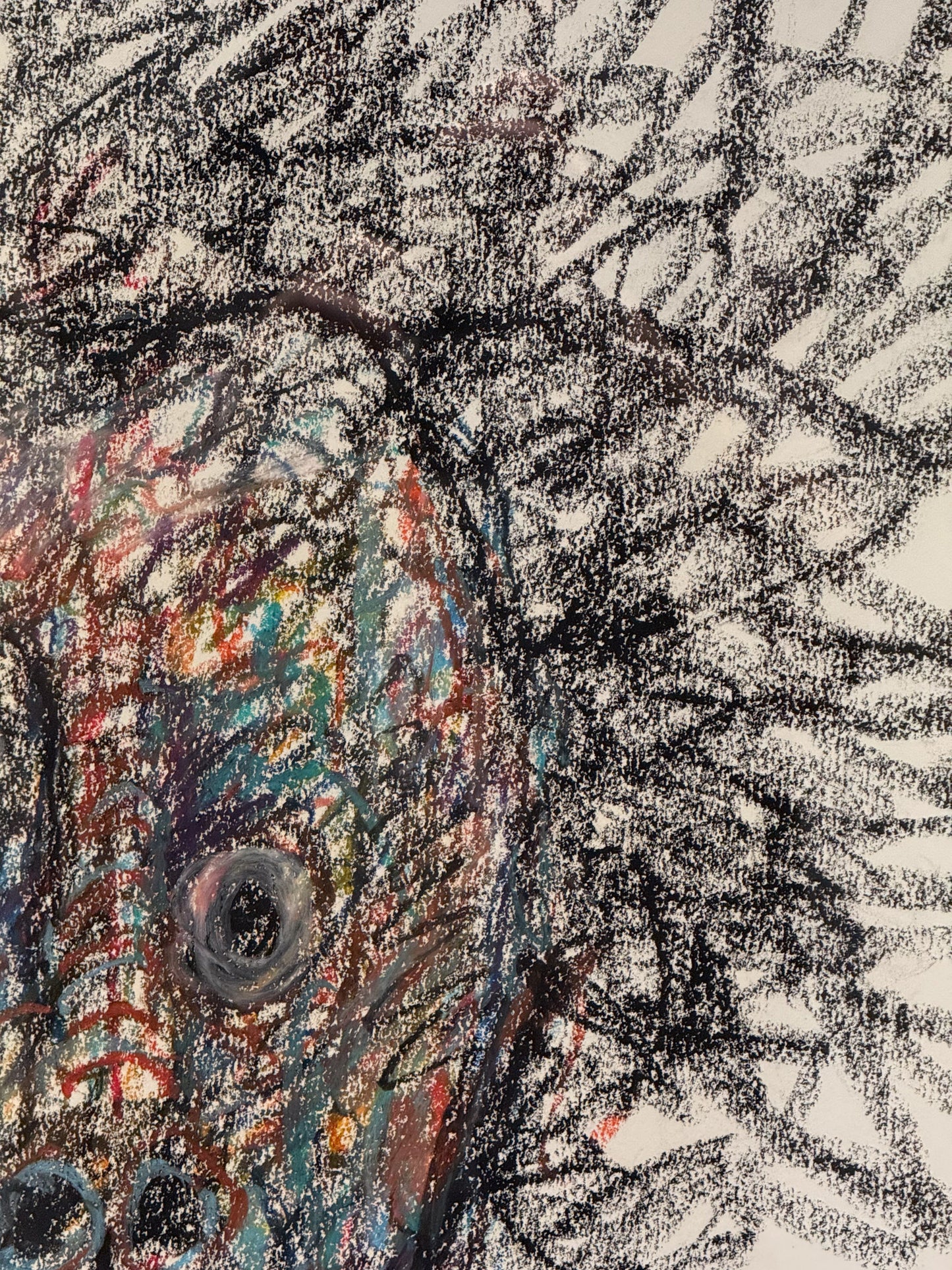 Sinuhe Villegas – Autorretrato / Mixta sobre papel – 70 x 100 cm – 1/1
