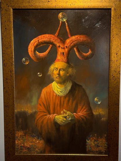 Fernando Garrido – Buscador de Universos / Óleo sobre mdf – 40 x 61 cm – 1/1