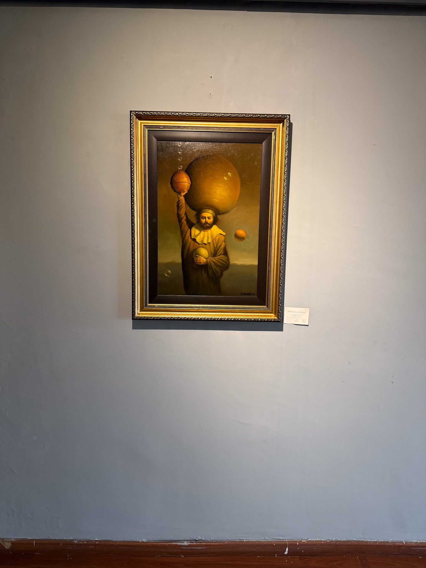 Fernando Garrido – Lanzador de Bolas / Óleo sobre mdf – 42 x 61 cm – 1/1