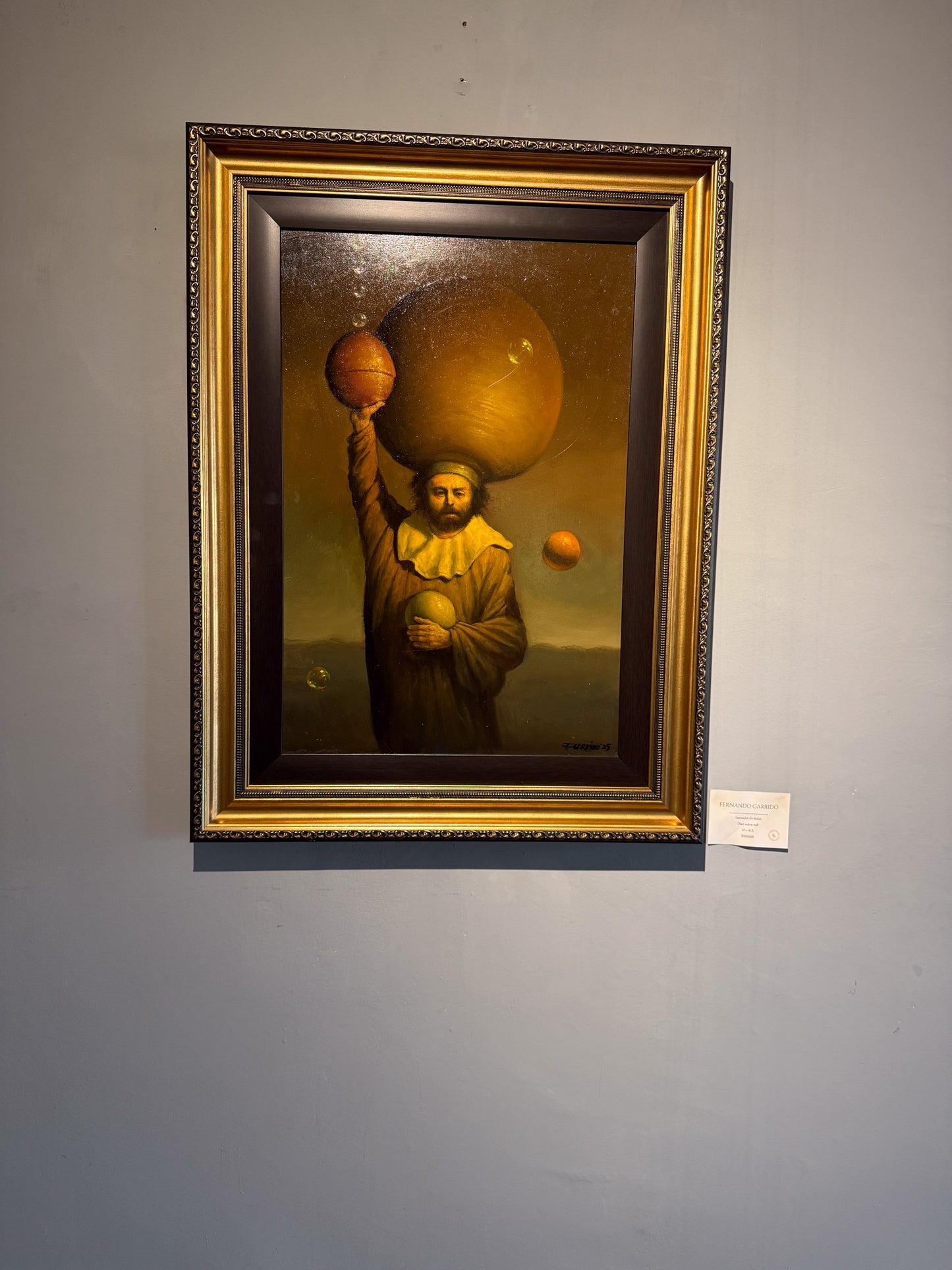 Fernando Garrido – Lanzador de Bolas / Óleo sobre mdf – 42 x 61 cm – 1/1