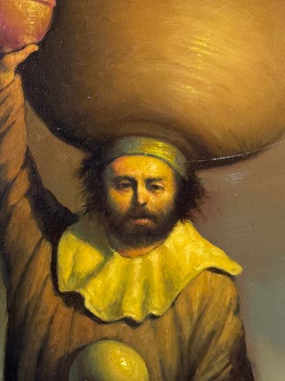 Fernando Garrido – Lanzador de Bolas / Óleo sobre mdf – 42 x 61 cm – 1/1