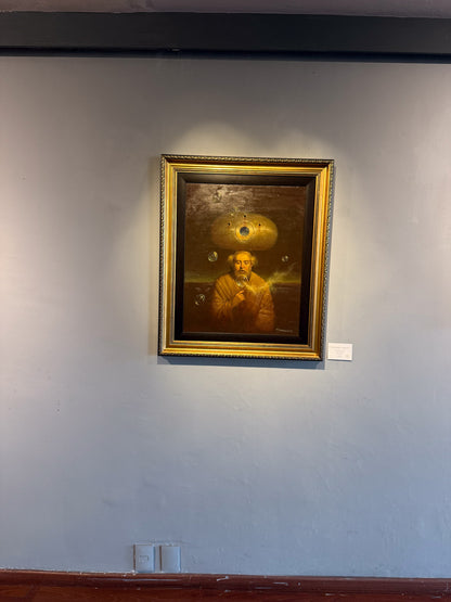 Fernando Garrido – Inventor de Nubes / Óleo sobre mdf – 50 x 62 cm – 1/1