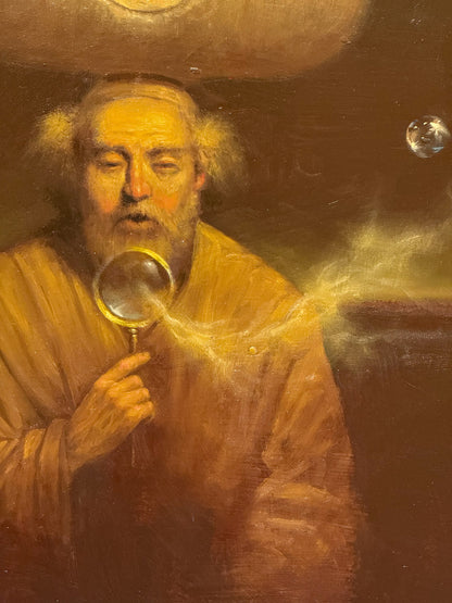 Fernando Garrido – Inventor de Nubes / Óleo sobre mdf – 50 x 62 cm – 1/1