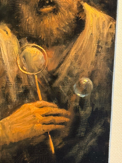 Fernando Garrido – Sabio / Óleo sobre masonite – 16 x 47 cm – 1/1