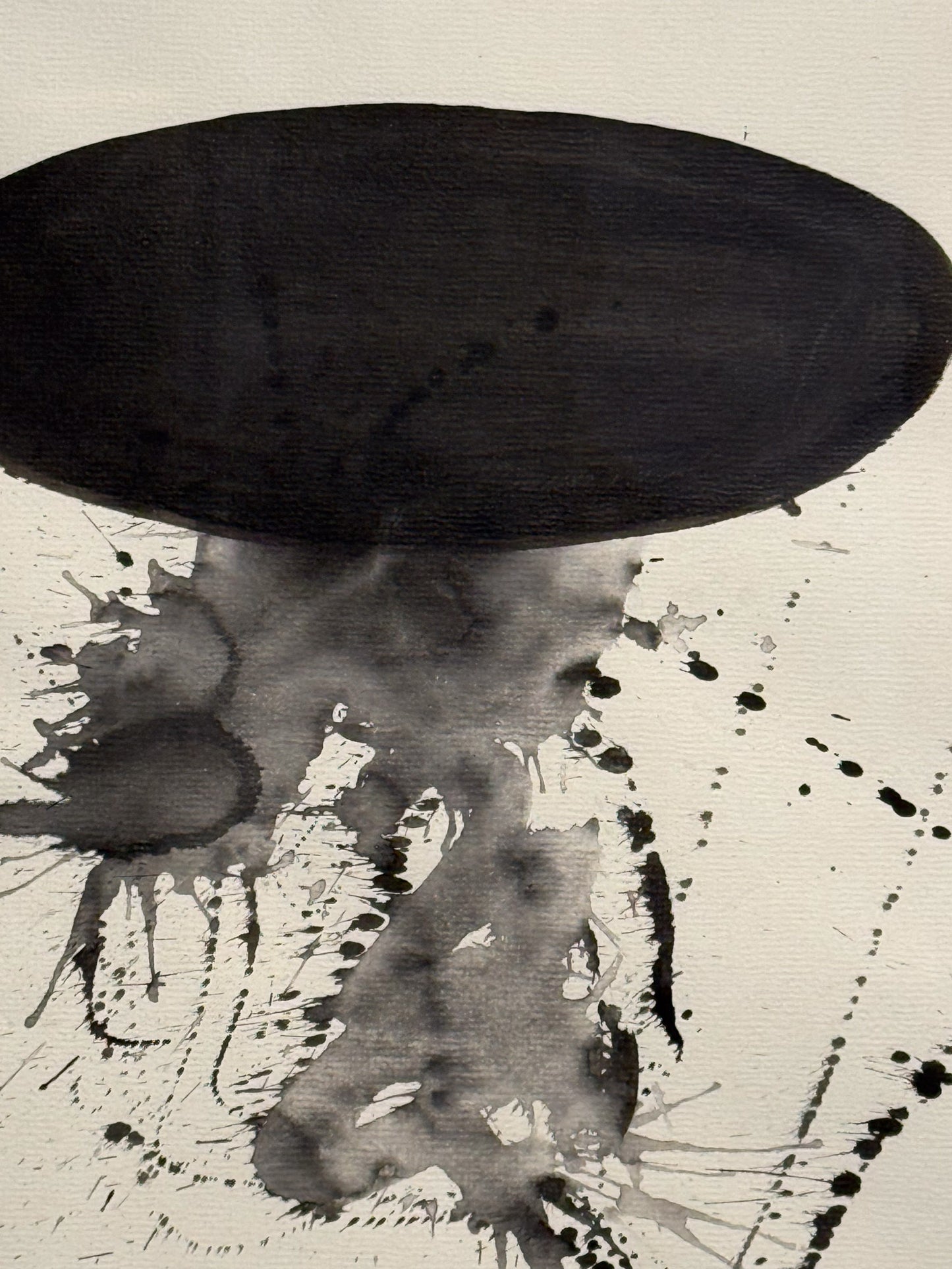 Fernando Garrido – ST. Viejo con circulo arriba  / Tinta sobre papel – 58 x 89 cm – 1/1