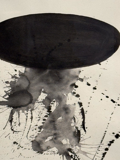 Fernando Garrido – ST. Viejo con circulo arriba  / Tinta sobre papel – 58 x 89 cm – 1/1
