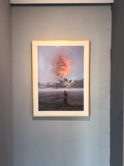 Diego Ayala – El silencio del peregrino / Óleo  sobre mdf – 48 x 68 cm – 1/1