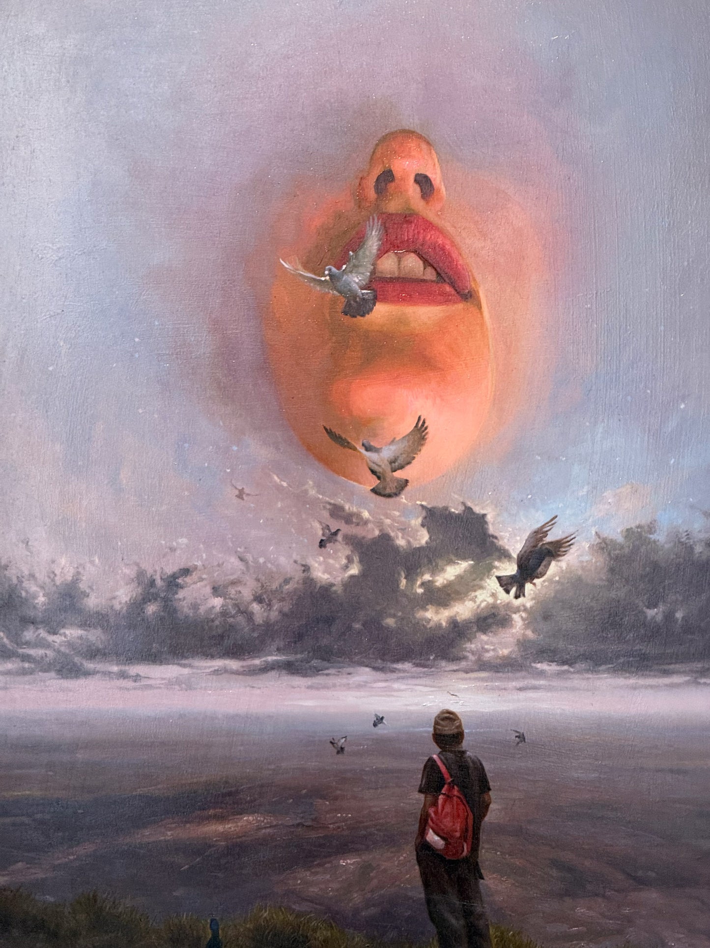Diego Ayala – El silencio del peregrino / Óleo  sobre mdf – 48 x 68 cm – 1/1