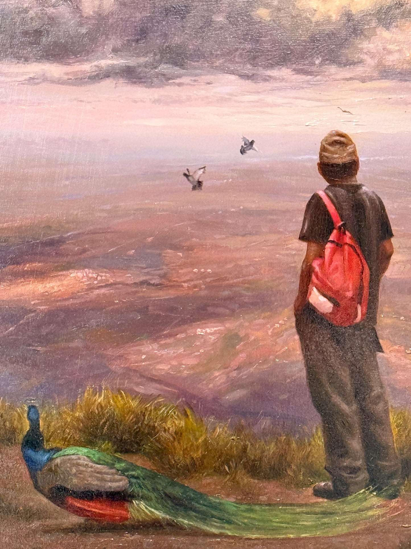 Diego Ayala – El silencio del peregrino / Óleo  sobre mdf – 48 x 68 cm – 1/1