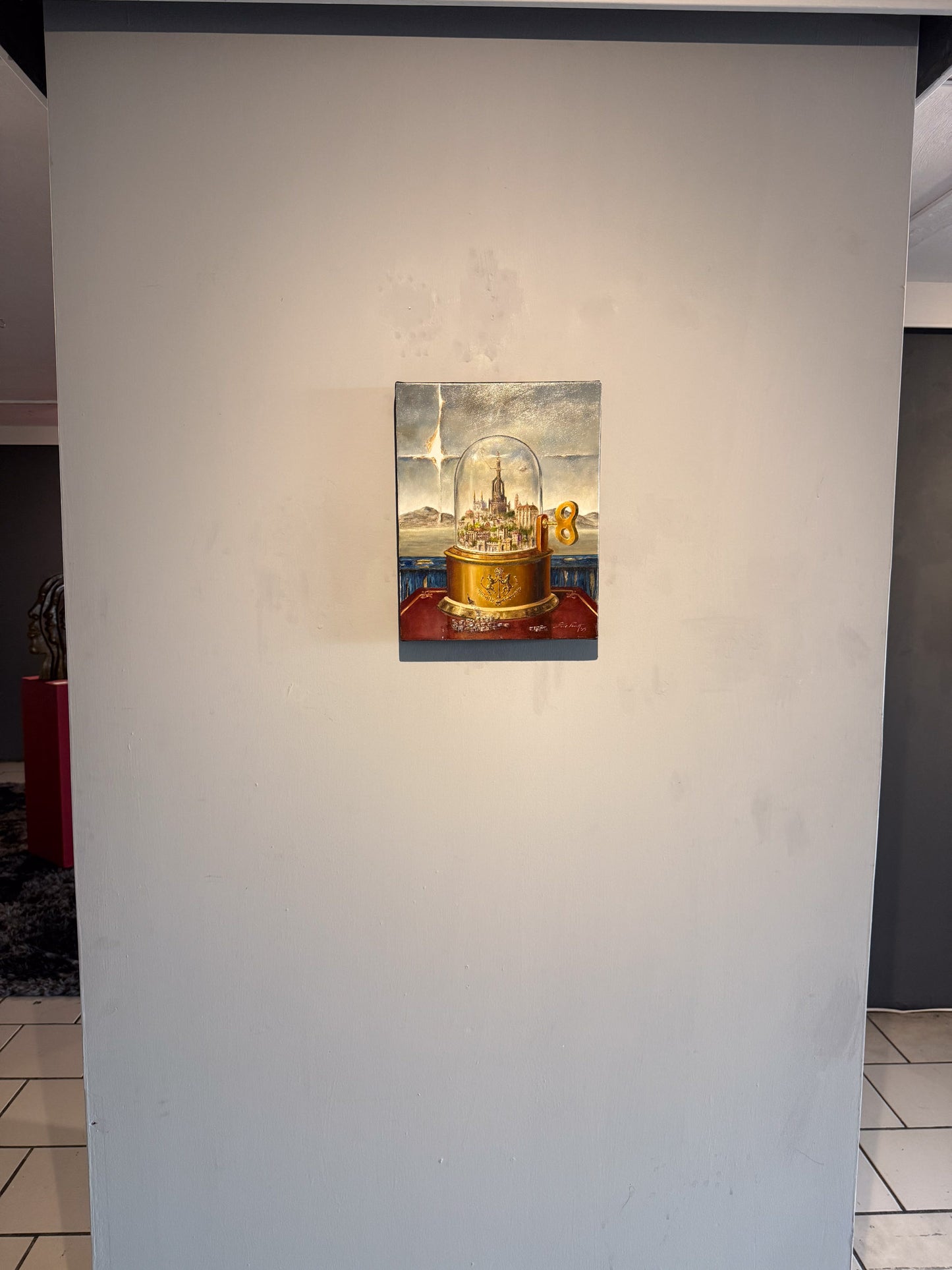 José Parra – Ciudad del domo / Óleo sobre tela – 28 x 35 cm – 1/1