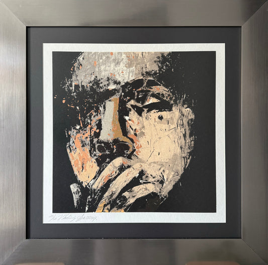 Serie 25/50 / Vladimir Cora - Sin titulo 4 / Litografía mixta oro y cobra - 50 x 50 cm