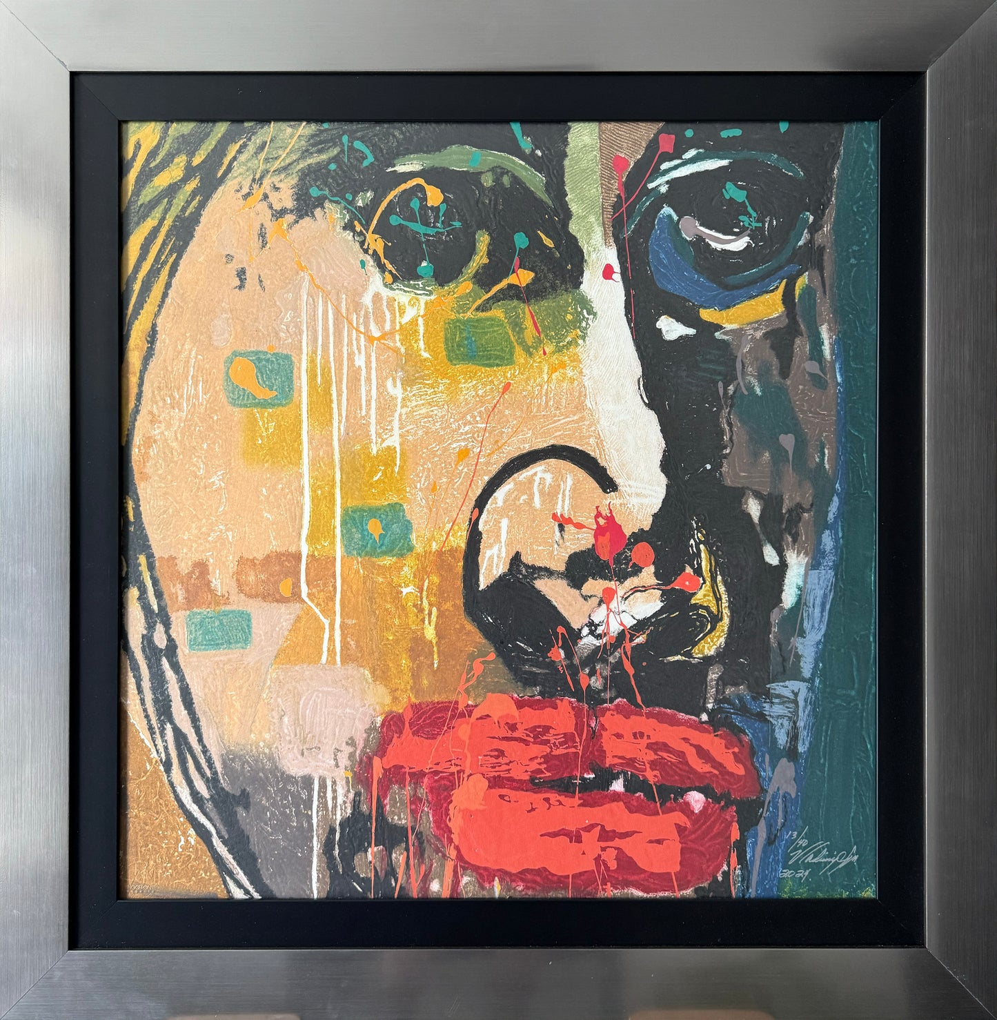 Serie 13/40 / Vladimir Cora - Sin titulo 12 / Mixografía - 80 x 80 cm