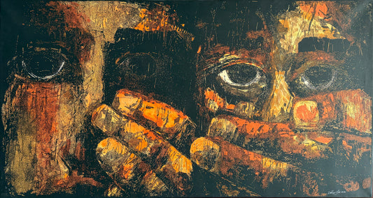 Serie PT 7/10  / Vladimir Cora - Sin titulo 20 / Grabado sobre papel - 110 x 200 cm
