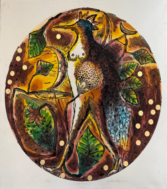 LOTE 041 / Emiliano López Javier - Pajarera / Mixografia - 124 x 122 cm