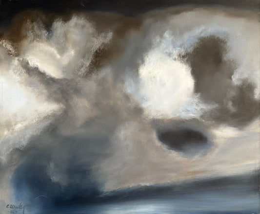 LOTE 043 / Victor Crowley - Caos / Óleo sobre tela - 90 x 100 cm