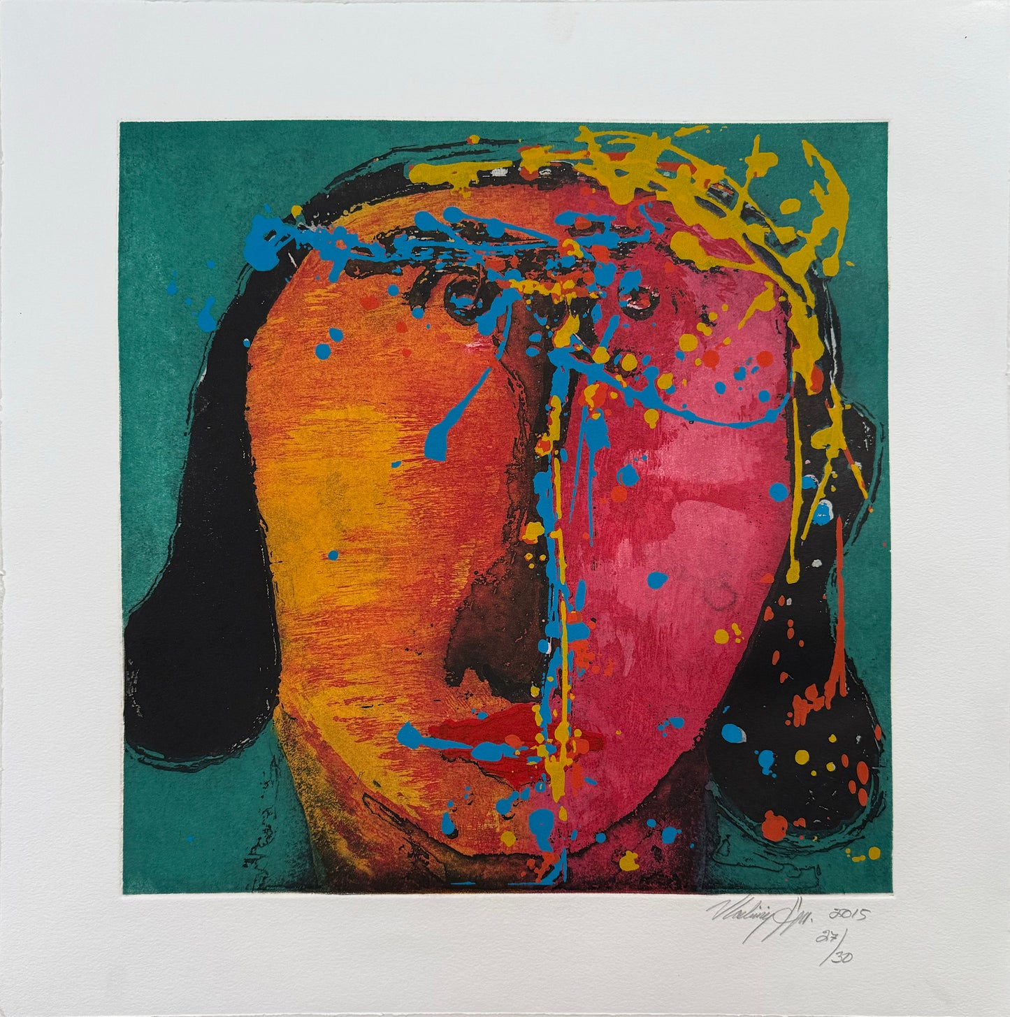 Serie 27/30 / Vladimir Cora - Sin titulo 23 / Grabado - 49 x 49 cm