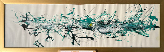 LOTE 055 / Bryan - Expresión libre / Mixta sobre papel - 25 x 90 cm