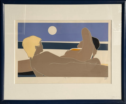 LOTE 030 / George Raug - Playa / serigrafía - 52 x 80 cm