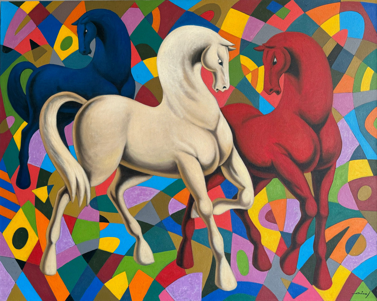 Julian Díaz - Colores / litografia sobre papel - 150 x 120 cm