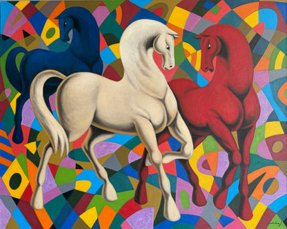 Julian Díaz - Colores / litografia sobre papel - 150 x 120 cm