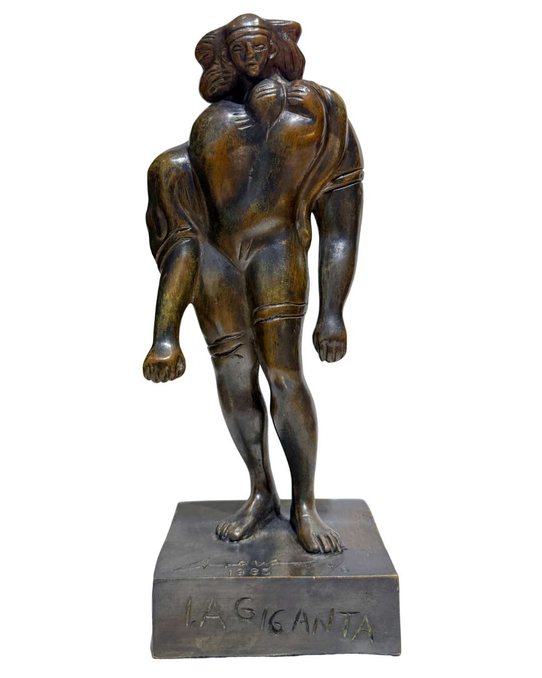 Lote 25 - José Luis Cuevas - La giganta (1985) / Bronce a la cera perdida - 23 x 9 x 8 cm