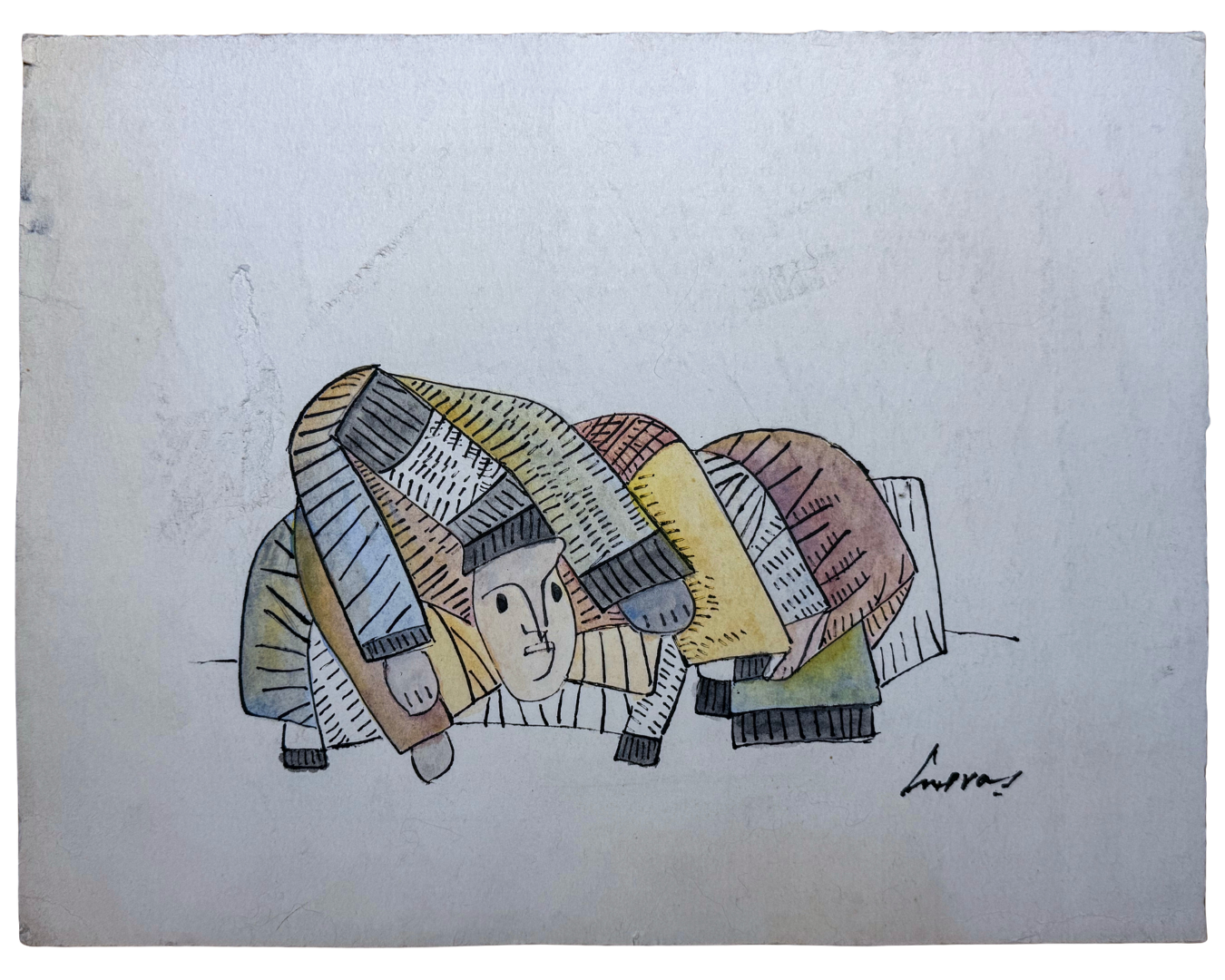 Lote 38 - José Luis Cuevas - Sin título / Tinta sobre papel - 30 x 40 cm