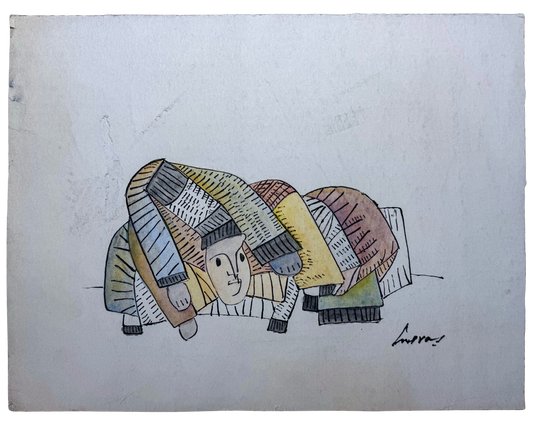 Lote 38 - José Luis Cuevas - Sin título / Tinta sobre papel - 30 x 40 cm