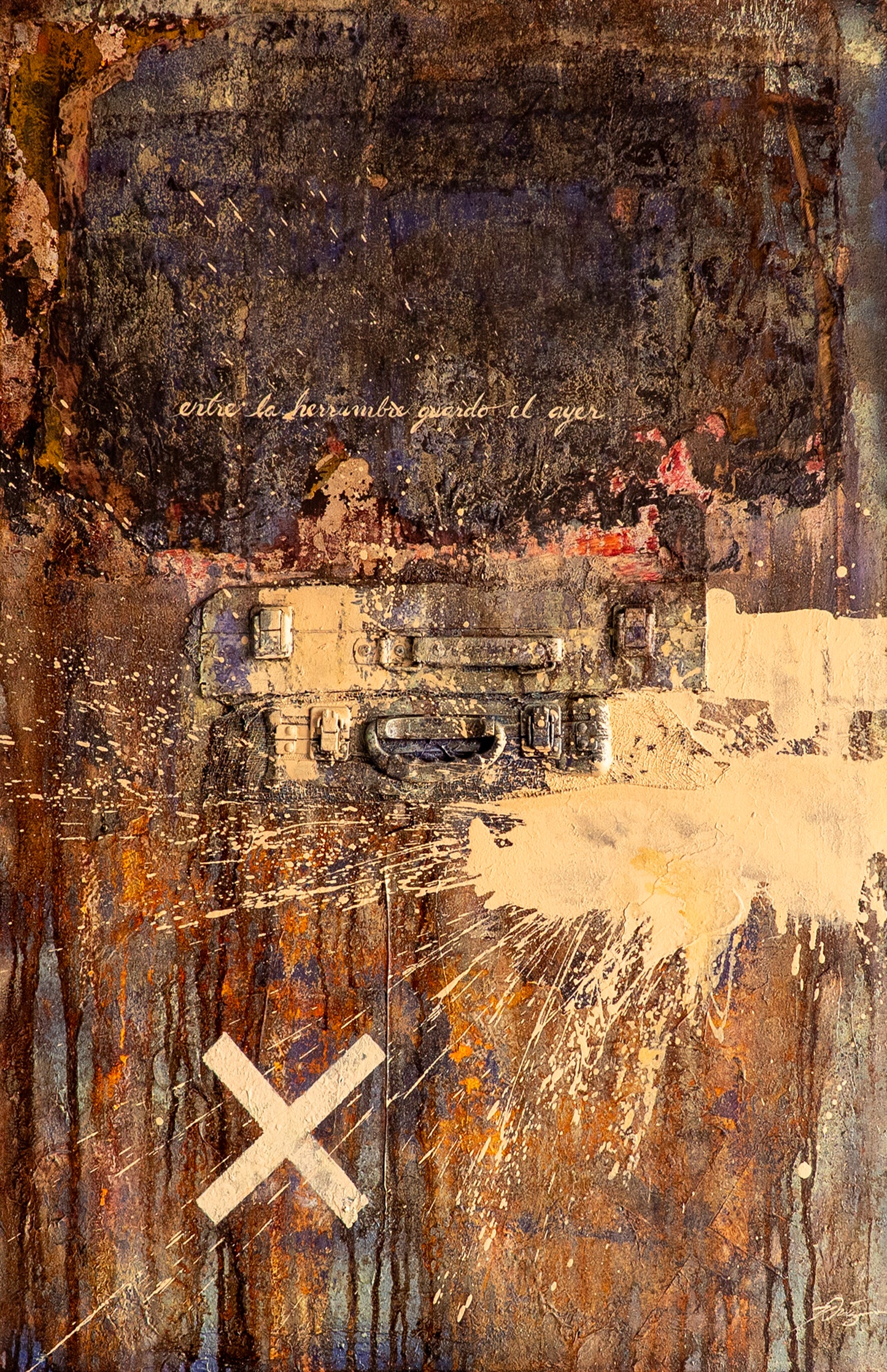 Yoel Díaz – La herrumbre que guardo  / Mixta sobre lienzo – 70 x 100 cm – 1/1