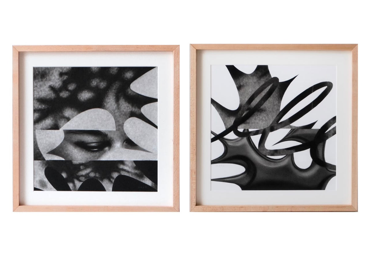 Paulina Goca - UNKNOWN + SOMBRA / Carboncillo sobre papel  - 32 x 32 cm