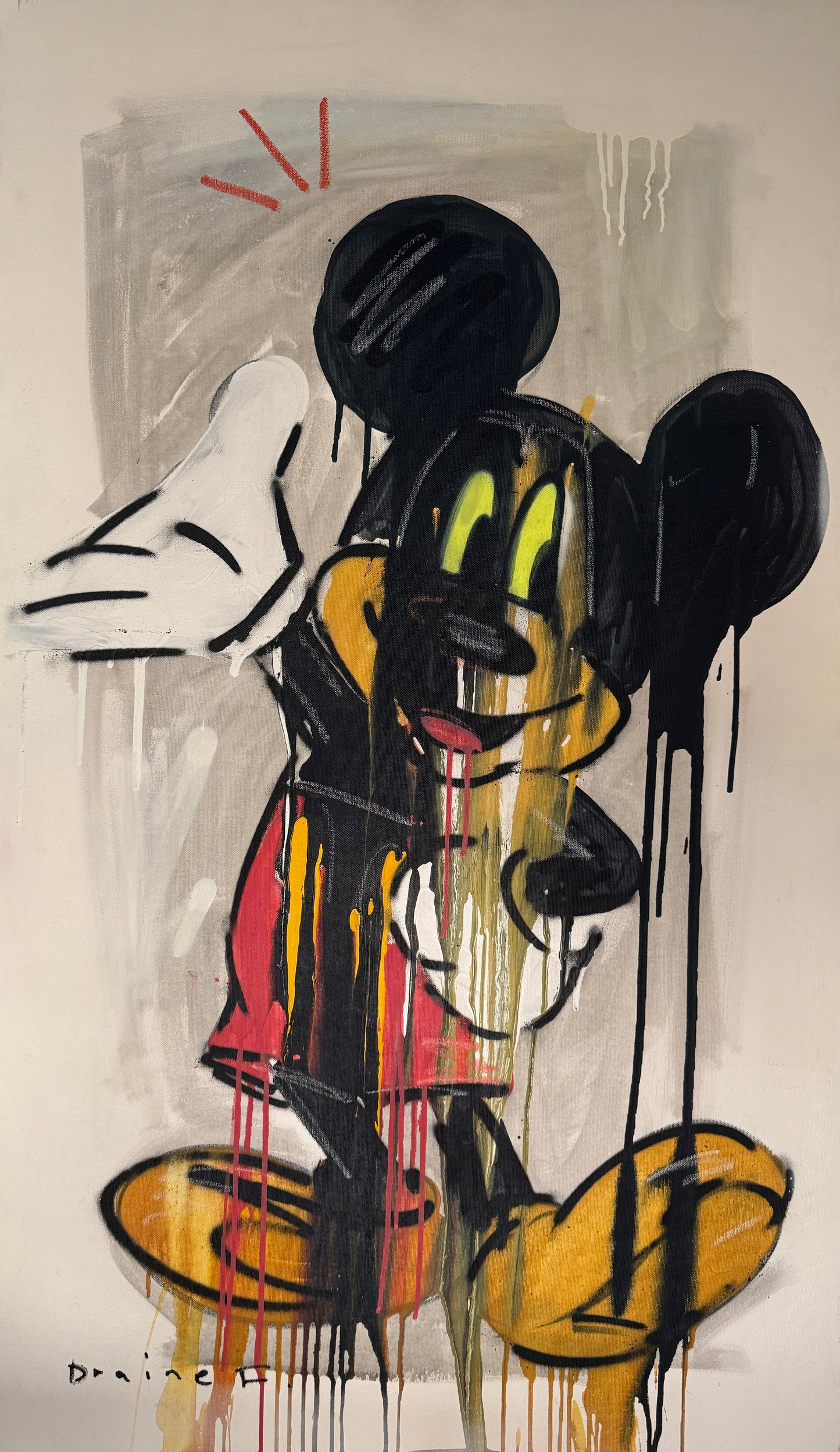 Draine Flores – Mickey / Mixta sobre tela sobre - – 70 x 120 cm – 46023
